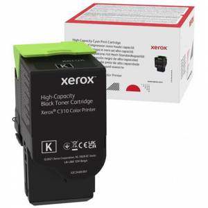Консуматив , Xerox High тонер касета, 8000 страници, C310/C315 - 006R04368 - Черен - изображение