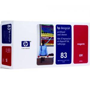 HP No 83 UV Глава цветна, Magenta + почистващ кит (HP DesignJet 5000 or 5000PS printers) - C4962A - изображение