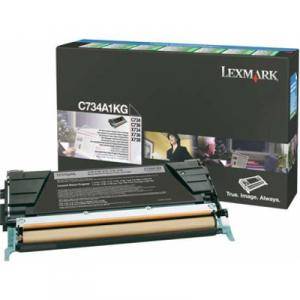 Тонер касета за Lexmark C734/C736,/X734,/X736,/X738 Black Toner Cartridge for 8 000 page - C734A1KG - изображение