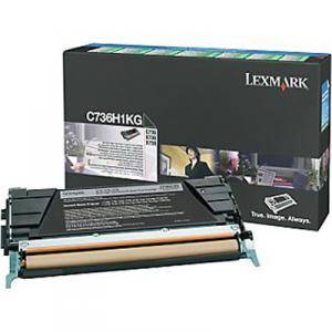 Тонер касета за Lexmark C736/X736,/X738  Black Toner Cartridge for 12 000 pages, Return Programme - C736H1KG - изображение