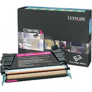 Тонер касета за Lexmark C736,//X736,/X738 Magenta Toner Cartridge for 10 000 pages, Return Programme - C736H1MG - изображение