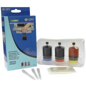 Мастило (Eco Refill Kit) CANON PIXMA iP 1800/1900/2600/ MP 190/198/210/220/1180/1880/MX 300/- CL-41/CL-38/CL-51 Color - P№ NR-0CL41 - G&G - 220CAN - изображение