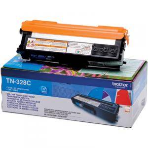 Тонер касета за Brother TN-328C Toner Cartridge High Yield (6000p.) for HL-4150/4570, MFC-9970 serie - TN328C - изображение
