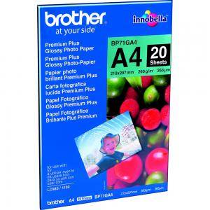 Хартия Brother BP71GA4 Premium Plus Glossy Photo Paper 20 Sheet - BP71GA4 - изображение