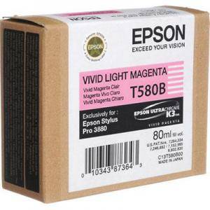 Epson T580 Vivid Light Magenta for Stylus Pro 3880 80ml - C13T580B00 - изображение