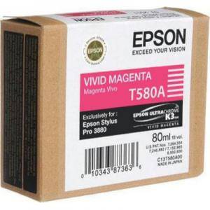 Epson T580 Vivid Magenta for Stylus Pro 3880 80 ml - C13T580A00 - изображение