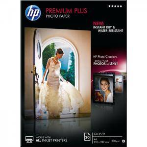 Хартия HP Premium Plus Glossy Photo Paper-20 sht/A4/210 x 297 - CR672A - изображение