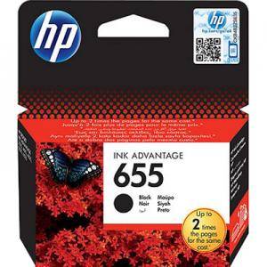 HP 655 Black Ink Cartridge - CZ109AE - изображение