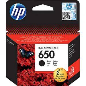 HP 650 Black Ink Cartridge - CZ101AE - изображение
