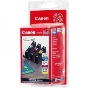 Комплект мастилници Canon CLI-526 C/M/Y Pack - 4541B009AA - изображение