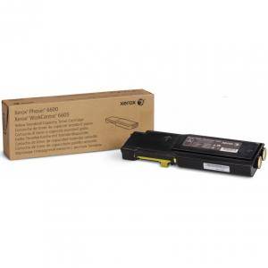 Тонер касета Xerox Phaser 6600/WorkCentre 6605 Yellow High Capacity Toner Cartridge, DMO - 106R02235 - изображение