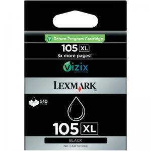 Lexmark Black High Yiled Return Programme Ink Cartridge Lexmark #105XL  (510 pages) for Pro805/Pro905 - 14N0822E - изображение