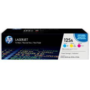 Тонер касета - HP 125A CYM Tri-Pack LaserJet Toner Cartridge - CF373AM - изображение