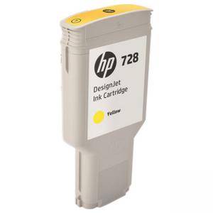 Тонер касета HP728 300-ml Yellow InkCart, F9K15A - изображение