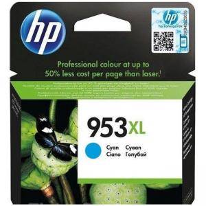Мастилена касета HP 953XL High Yield Cyan Original Ink Cartridge, F6U16AE - изображение