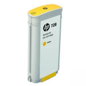 Мастилница HP 728 130-ml Yellow DesignJet Ink Cartridge, F9J65A - изображение