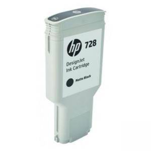 Мастилница HP 728 300-ml Matte Black DesignJet Ink Cartridge, F9J68A - изображение