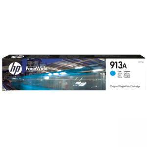 Мастилена касета HP 913A Cyan Original PageWide Cartridge, F6T77AE - изображение