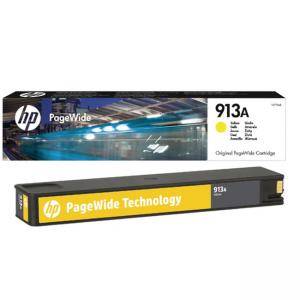 Мастилена касета HP 913A Yellow Original PageWide Cartridge, F6T79AE - изображение