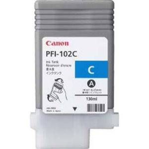 Мастилена касета Canon Dye Ink Tank PFI-102 Cyan for iPF500, iPF600, iPF700, CF0896B001AA - изображение