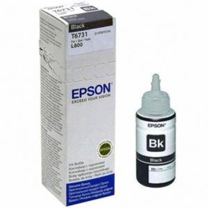 Мастило в бутилка Epson T6731 Black ink bottle, 70ml, C13T67314A - изображение