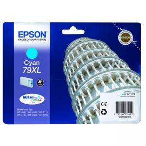 Мастилена касета Epson Singlepack Cyan 79XL DURABrite Ultra Ink, C13T79024010 - изображение