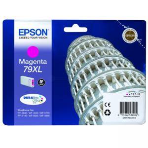 Мастилена касета Epson Singlepack Magenta 79XL DURABrite Ultra Ink, C13T79034010 - изображение