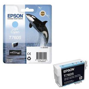 Мастилена касета Epson T7605 Light Cyan, C13T76054010 - изображение