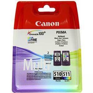 Комплект касети с мастило CANON PG-510 / CL-511 BOX - изображение
