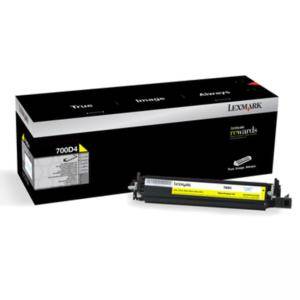 Тонер касета Lexmark 700D4 Yellow Developer Unit, 70C0D40 - изображение