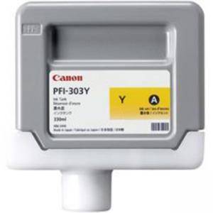 Мастилена касета Canon Ink Tank PFI-303Y for iPF810 iPF820 330ml, 2961B001AA - изображение