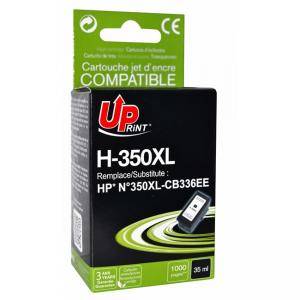 Мастилница за струен принтер UPRINT H-350XL, HP, Черен, LF-INK-HP-CB336-UP - изображение