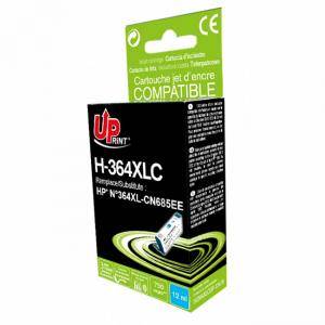 Глава съвместима CYAN  No364XL HP Photosmart Plus, Premium, 12 ml, 750к/5%, Uprint, LF-INK-HP-CN685-UP - изображение