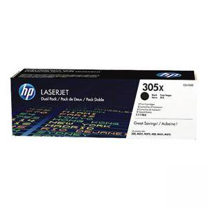 Тонер касета HP 305X Black Dual Pack LaserJet Toner Cartridge, CE410XD - изображение