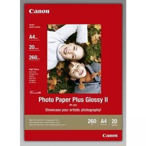 Хартия Canon Plus Glossy II PP-201, A4, 20 sheets, 2311B019BB - изображение