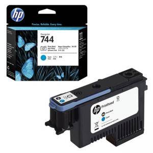 Глава HP 744 Photo Black & Cyan Printhead, F9J86A - изображение