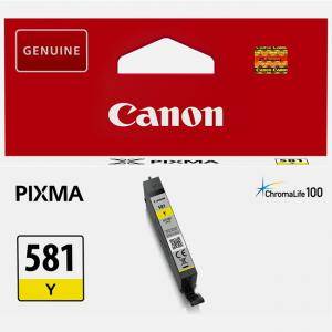 Мастилена касета Canon CLI-581 Y, 5.6 ml, Жълт, 2105C001AA - изображение