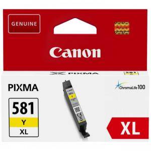 Мастилена касета Canon CLI-581 XL Y, 8.3 ml, Yellow, 2051C001AA - изображение