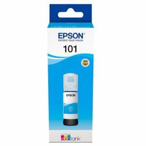 Бутилка с мастило Ink Cartridge EPSON 101 EcoTank Cyan ink bottle for L4150, L4160, L6160, L6170, L6190, C13T03V24A - изображение