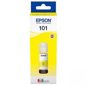 Бутилка с мастило Ink Cartridge EPSON 101 EcoTank Yellow ink bottle for L4150, L4160, L6160, L6170, L6190, C13T03V44A - изображение