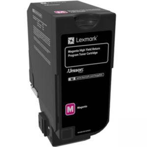 Тонер касета Lexmark Magenta High Yield Return Programme Toner Cartridge, 74C2HM0 - изображение