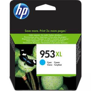 Консуматив HP 953XL High Yield Cyan Original Ink Cartridge, F6U16AE, F6U16AE 953XL HIGH YIELD CYAN - изображение