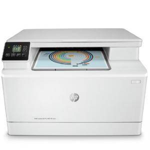Лазерно многофункционално устройство, HP Color LaserJet Pro MFP M182n, Бял, 7KW54A - изображение