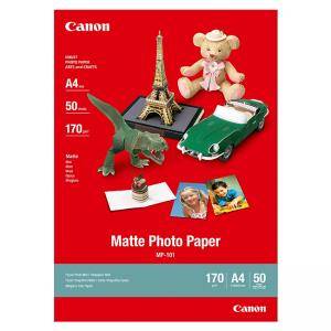 Хартия Canon MP-101 A4 Matte Photo Paper, За мастиленоструйни принтери, 50 Страници, 7981A005AC - изображение