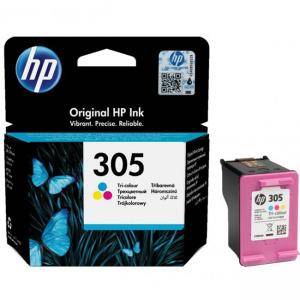 Мастилница HP 305 Tri-color Original Ink Cartridge, 3YM60AE - изображение