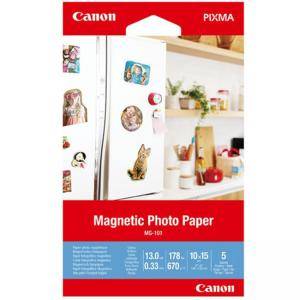 Хартия Canon Magnetic Photo Paper MG-101, 10x15 cm, 5 sheets, 3634C002AA - изображение