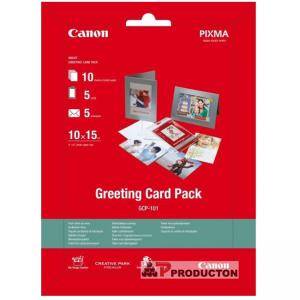 Хартия Canon Greeting Card Pack (GCP-101) with photo paper 10x15 cm, 10 sheets, BS0775B077AA - изображение