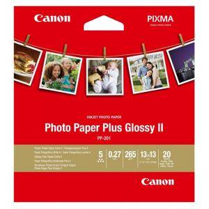 Гланцирана фото хартия Canon Plus Glossy II PP-201, 13x13cm, 20 листа, 2311B060AA - изображение