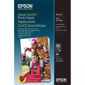 Гланцова фото хартия Epson, формат А4, 50 листа, 200 g/m2, C13S400036 - изображение
