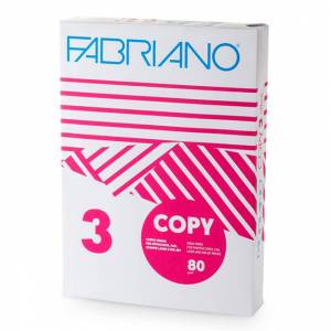 Копирна хартия Fabriano Copy 3, A5, 210 x 148 mm, 103 µm, Гладка, 80 g/m2, 500 листа, 1505100024 - изображение